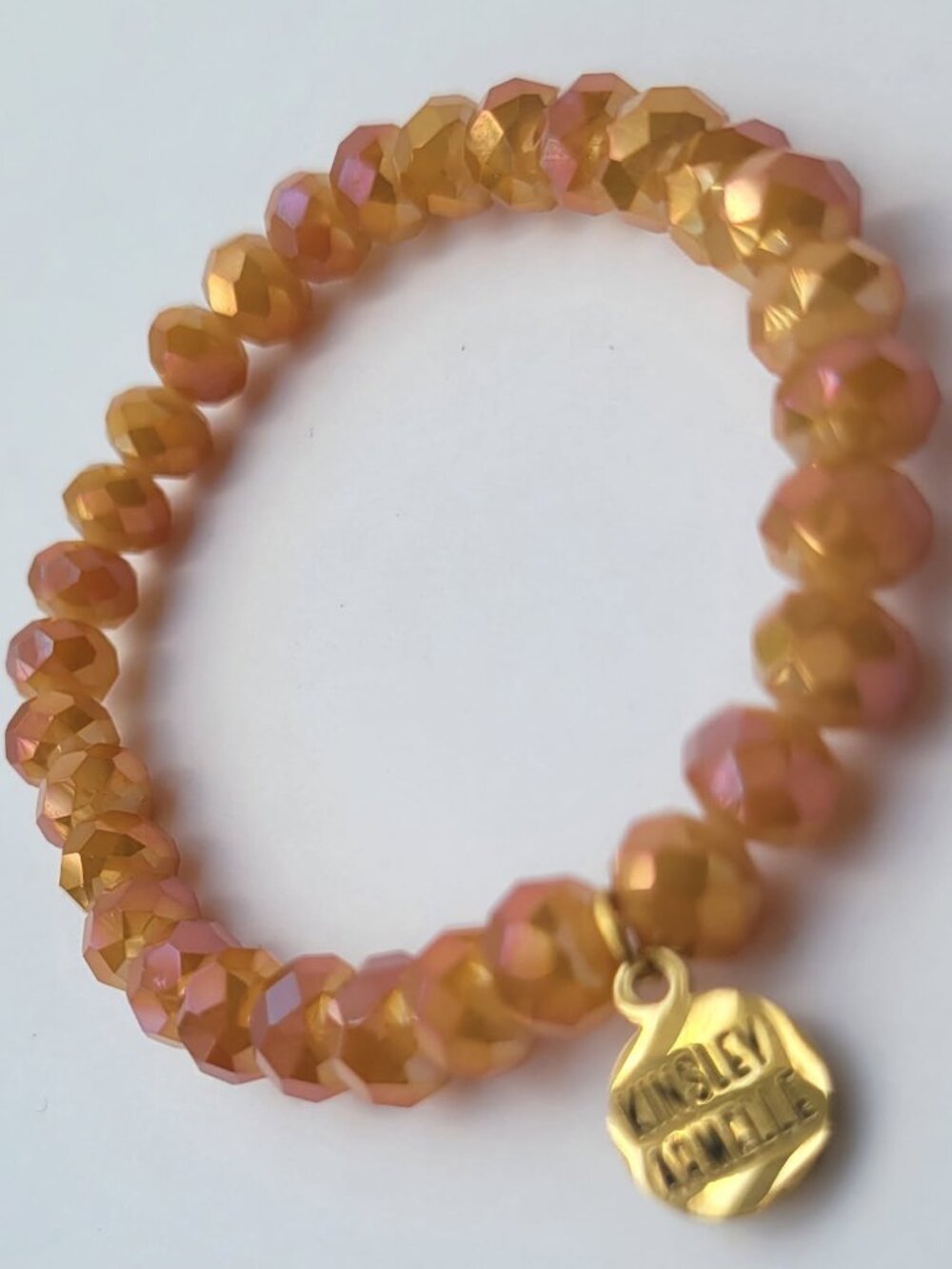 Kinsley Armelle Halo Collection Sunburst Beaded Bracelet "New" W/Velvet Bag